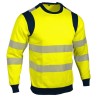 sweat haute visibilité jaune Singer SWITA avec bandes réfléchissantes segmentées vue face