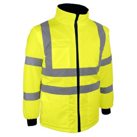 Blouson haute visibilité jaune manches polaire amovibles VEROME Singer