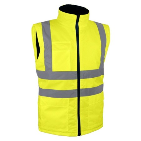 Gilet haute visibilité jaune sans manches VEROME Singer
