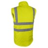 Dos gilet haute visibilité jaune sans manches VEROME Singer