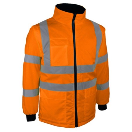 Blouson haute visibilité orange manches polaire amovibles VEROMO Singer