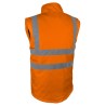 Dos gilet haute visibilité orange sans manches VEROMO Singer