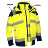 Gilet haute visibilité jaune matelassé compatible parka PREMIA de Singer