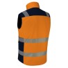 Dos du gilet haute visibilité matelassé orange GREMIO Singer