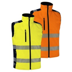 Gilet haute visibilité EN ISO 20471 matelassé sans manches jaune GREMIA et GREMIO Singer Safety