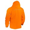 Dos de la veste coupe-vent à visibilité améliorée imperméable orange VENISO Singer