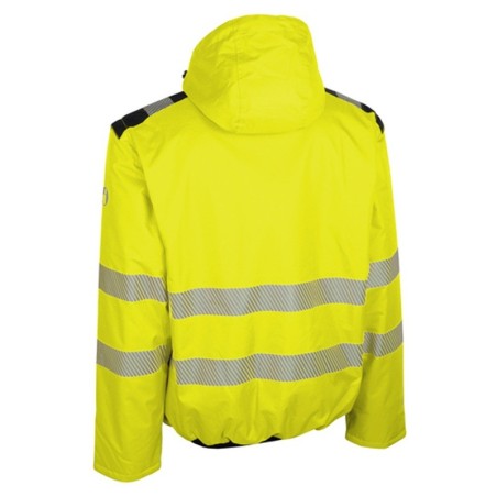 Dos blouson haute visibilité jaune BRAVA Singer