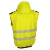 Dos gilet haute visibilité jaune BRAVA Singer