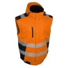 Gilet haute visibilité orange sans manches BRAVO Singer