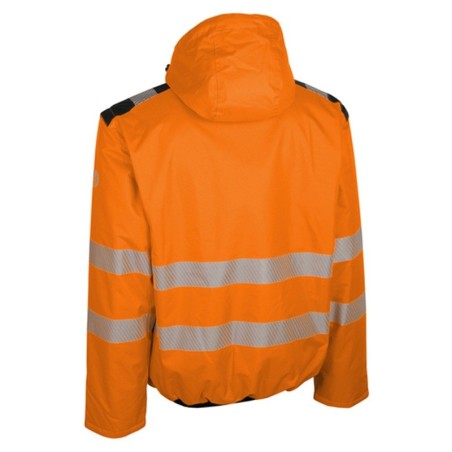 Dos blouson haute visibilité orange BRAVO Singer