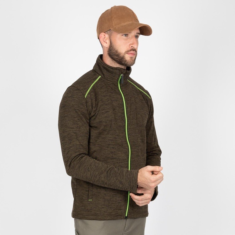 Gilet professionnel North Ways Lenny kaki vue portée