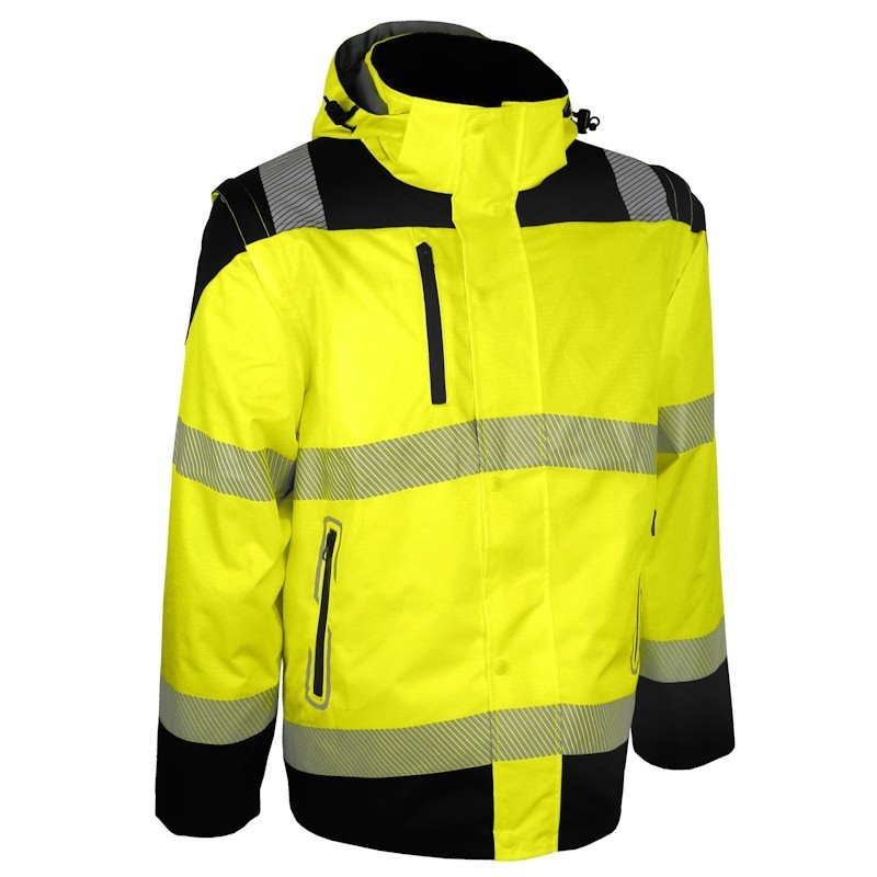 Blouson haute visibilité jaune manches amovibles VUELTA Singer