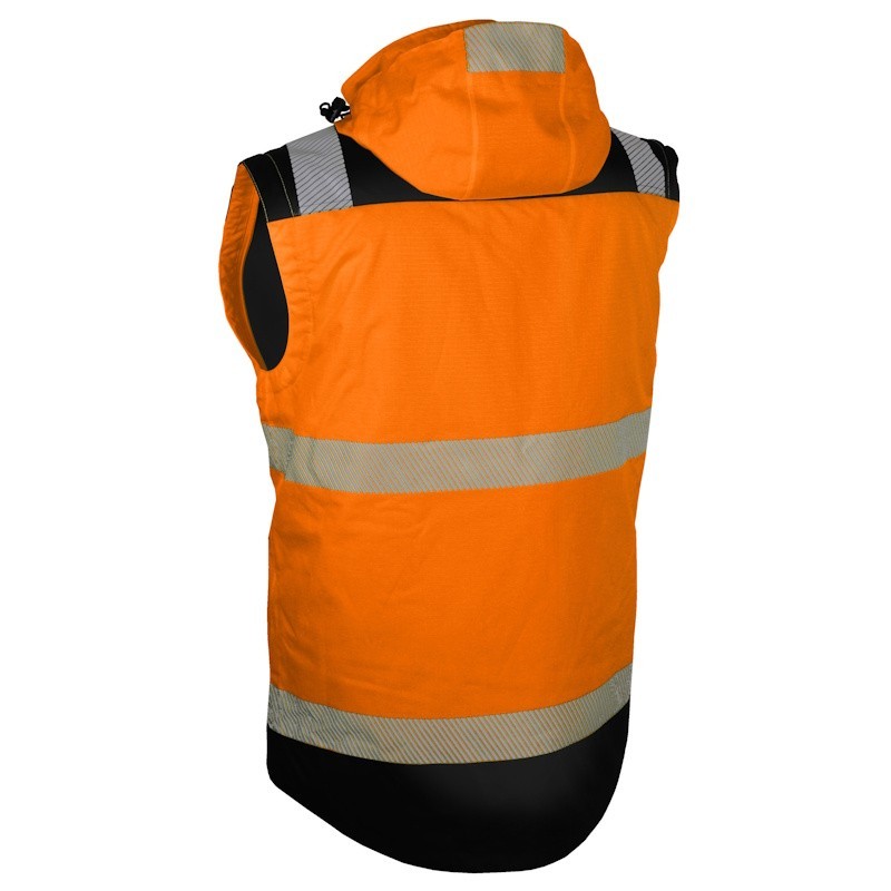Dos gilet haute visibilité orange VUELTO Singer