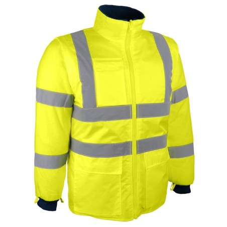 Veste haute visibilité jaune amovible parka PIAMA Singer