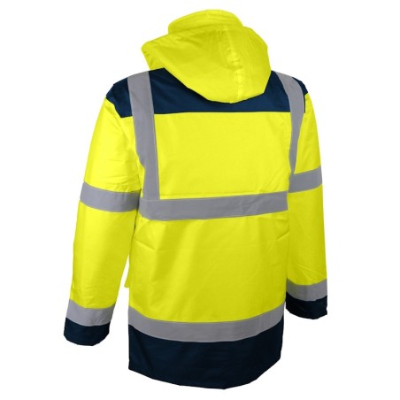 Dos parka haute visibilité jaune PIAMA Singer