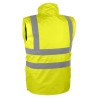 Dos gilet haute visibilité jaune PIAMA Singer
