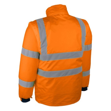 Dos veste haute visibilité orange PIAMO Singer