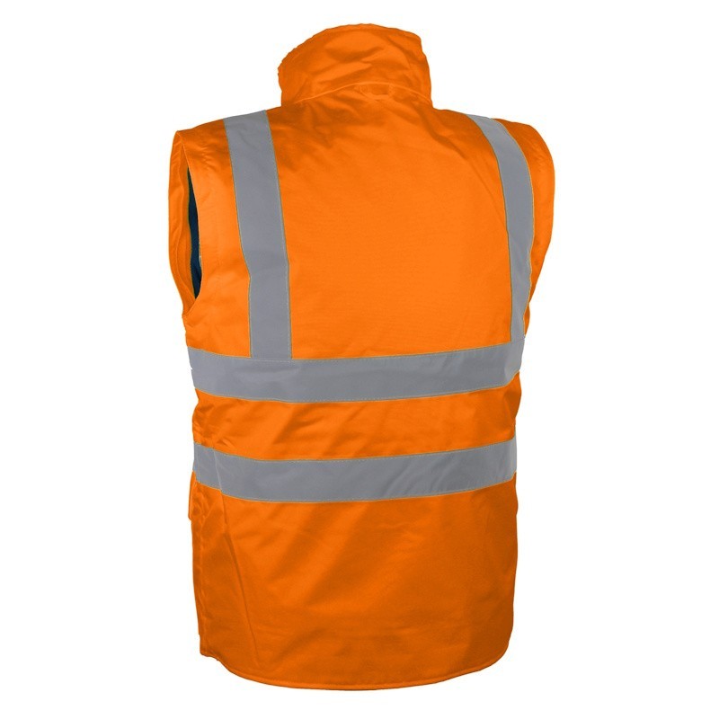 Dos gilet haute visibilité orange PIAMO Singer