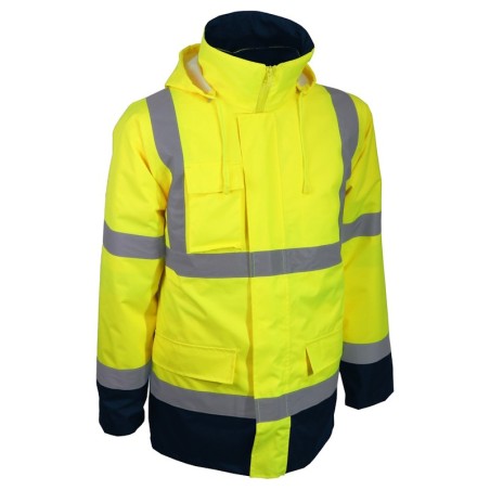 Parka haute visibilité jaune manches amovibles PACA Singer
