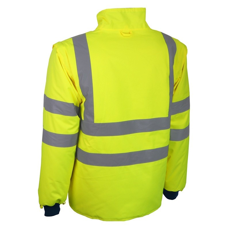 Dos veste haute visibilité jaune PACA Singer