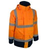 Parka haute visibilité orange manches amovibles PACO Singer
