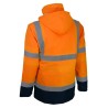 Dos parka haute visibilité orange PACO Singer