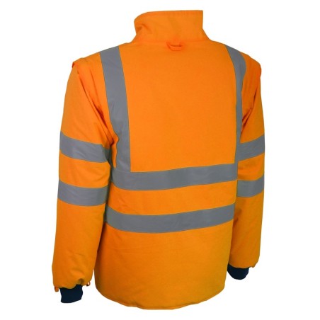 Dos veste haute visibilité orange PACO Singer