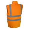Dos gilet haute visibilité orange PACO Singer