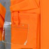 Poche de la parka haute visibilité orange Singer