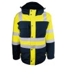 Parka haute visibilité jaune et bleu contre le froid PARFRA Singer