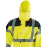 Veste de pluie haute visibilité imperméable jaune avec capuche SINGER