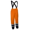 Pantalon de pluie haute visibilité orange à bretelles imperméable SINGER PIVO