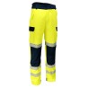 Pantalon de travail haute visibilité jaune renforcé SINGER PILAM avec bandes réfléchissantes