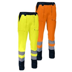 Pantalon de travail haute visibilité PUMA PUMO SINGER jaune et orange