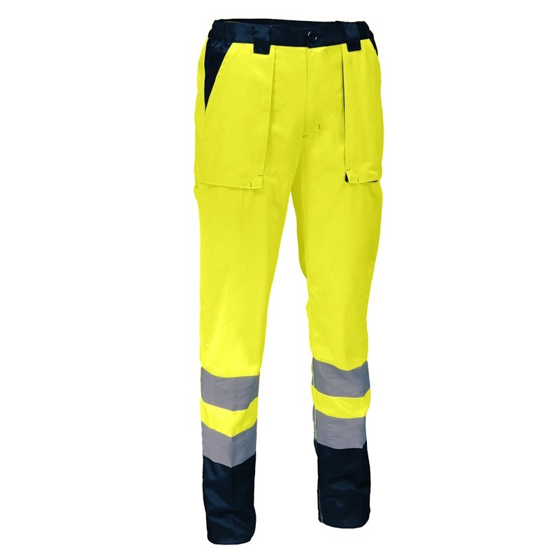 Pantalon de travail haute visibilité jaune SINGER PUMA avec bandes réfléchissantes
