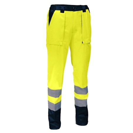 Pantalon de travail haute visibilité jaune SINGER PUMA avec bandes réfléchissantes