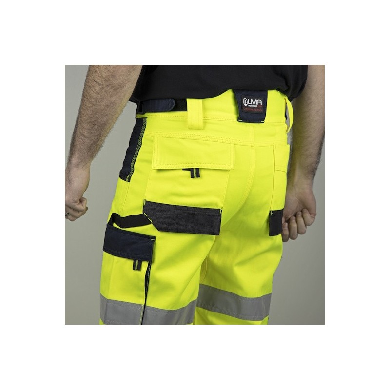 Poches bermuda de travail haute visibilité LMA avec rangement outils