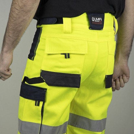 Poches bermuda de travail haute visibilité LMA avec rangement outils