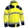 Parka haute visibilité imperméable PREMIA jaune SINGER vue face