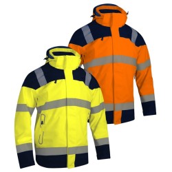 Parka haute visibilité modulable singer jaune ou orange classe 3