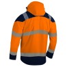 Parka haute visibilité PREMIO orange SINGER vue dos capuche