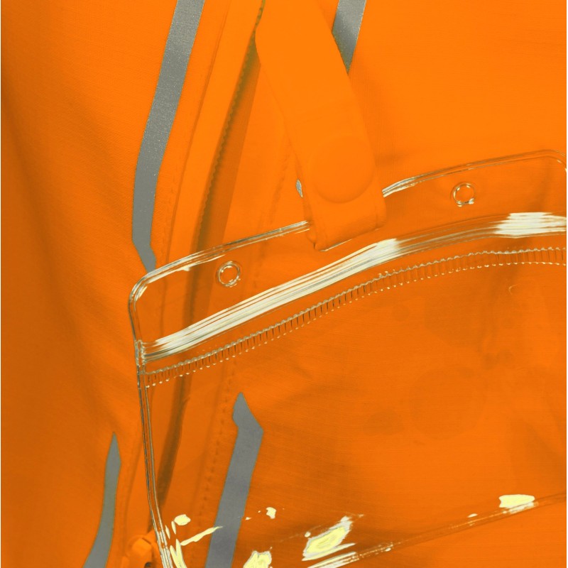 Poche zippée avec porte-badge parka haute visibilité SINGER PREMIO