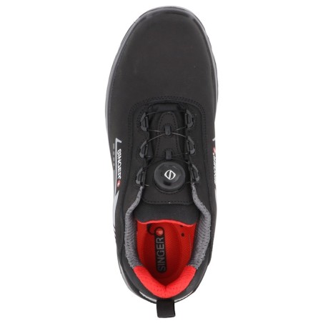 Chaussure de sécurité basse S3 Singer vue dessus laçage rotor
