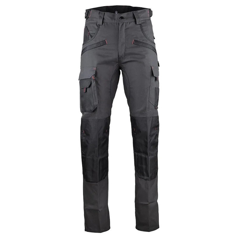 Pantalon de travail ARGILE LMA gris noir vue de face