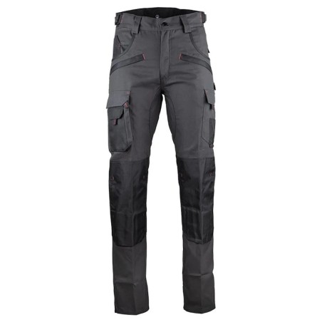 Pantalon de travail ARGILE LMA gris noir vue de face