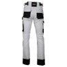 Pantalon de travail CELLULE LMA blanc gris nuit vue arrière