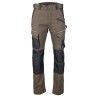 Pantalon de travail SONIQUE LMA marron noir vue de face