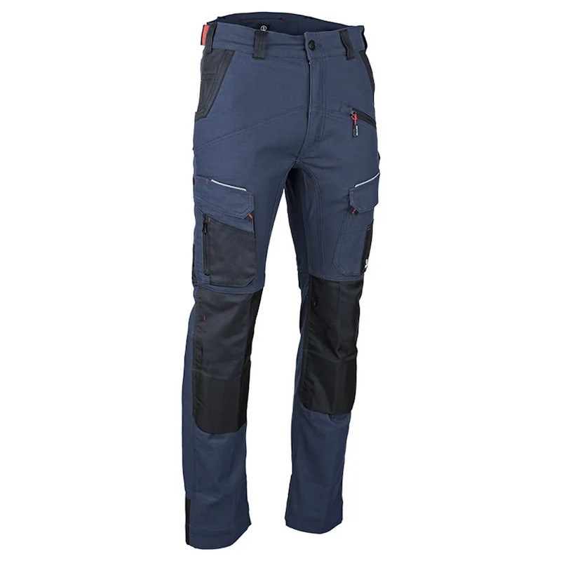 Pantalon de travail stretch STELLAIRE LMA bleu marine noir vue de face