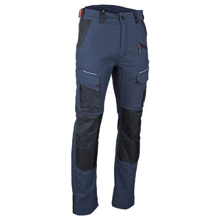 Pantalon de travail stretch STELLAIRE LMA bleu marine noir vue de face