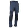 Pantalon de travail stretch STELLAIRE LMA bleu marine noir vue de face